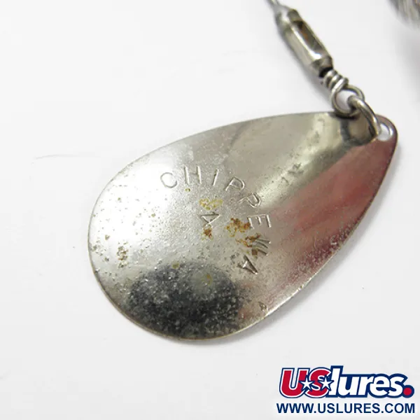 Chippewa Bait Chippewa 4 Spinnerbait, Níquel / Rojo, 28g, Doble Pala, #2909