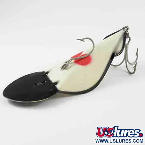 Buck Perry Spoonplug, Blanco/Negro, 28g, Pesca de estructuras, #2914