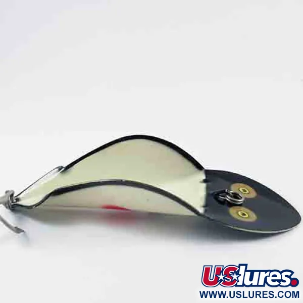 Buck Perry Spoonplug, Blanco/Negro, 28g, Pesca de estructuras, #2914