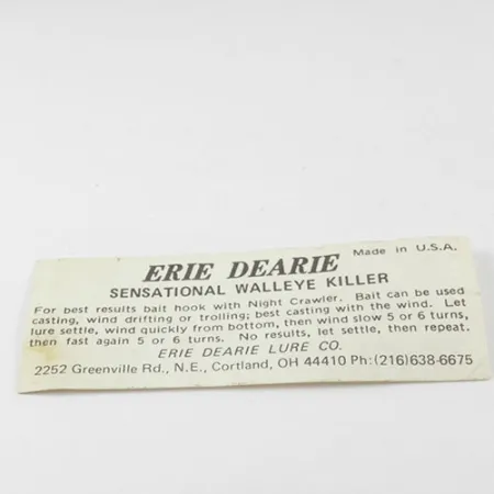 Erie Dearie Walleye Killer Spinnerbait, Níquel / Rojo, 12g, #2932