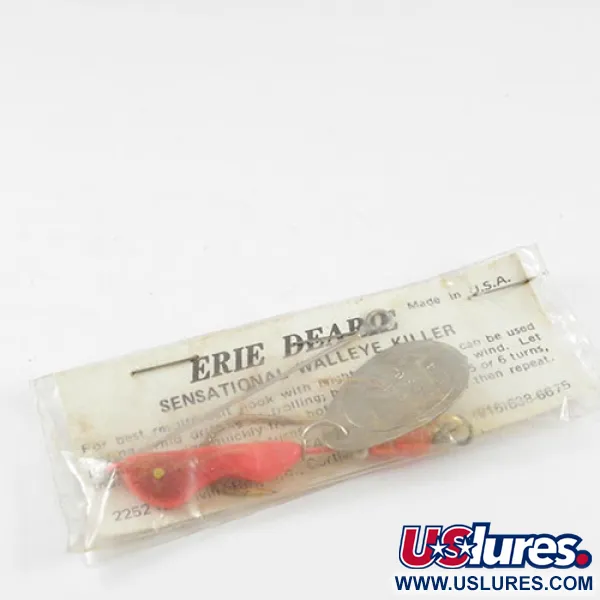 Erie Dearie Walleye Killer Spinnerbait, Níquel / Rojo, 12g, #2932