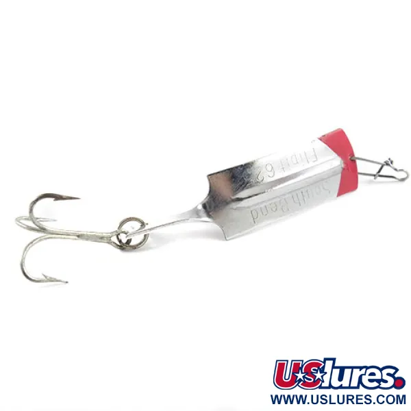 South Bend Flipit 625 Cucharilla Ondulante, Níquel/Rojo, 8.5g, #2939