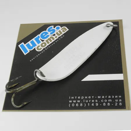 Luhr Jensen Krocodile Die #5 Cucharilla, Blanco/Verde/Amarillo, 23g, #2955
