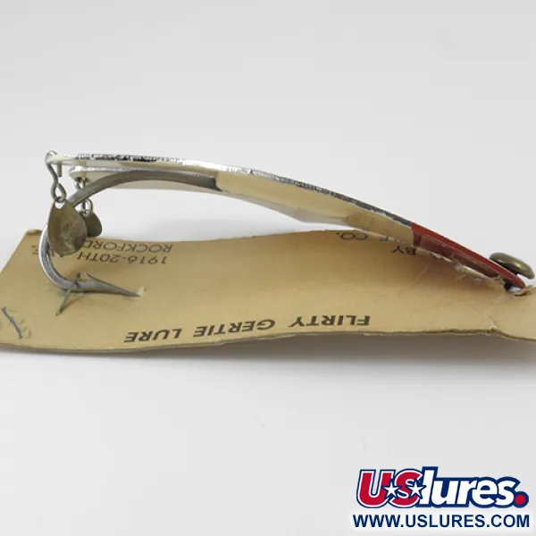 Weedless Flirty Gertie Cucharilla, Níquel / Rojo, 21g, Antialga, #2961