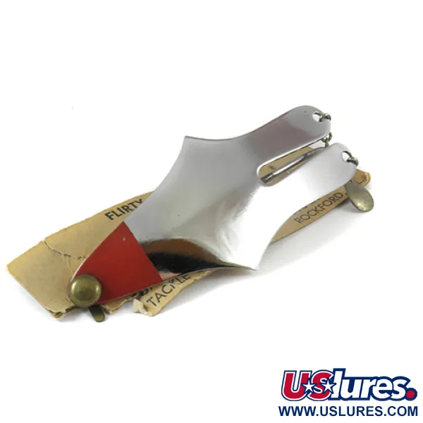 Weedless Flirty Gertie Cucharilla, Níquel / Rojo, 21g, Antialga, #2961