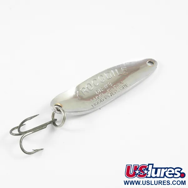 Luhr Jensen Krocodile Die #3 Cucharilla, Níquel / Verde, 10g, #2967