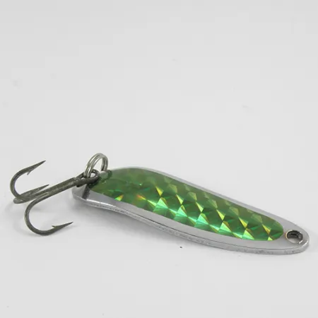 Luhr Jensen Krocodile Die #3 Cucharilla, Níquel / Verde, 10g, #2967