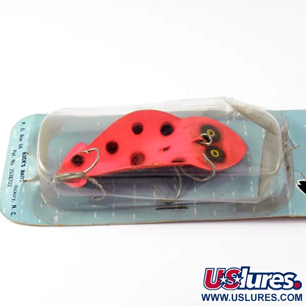 Buck Perry Spoonplug Series 200 Cucharilla, Rojo / Negro, 17g, #2978