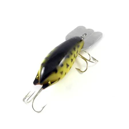 Fred Arbogast Mud Bug Crankbait, Amarillo / Negro, 14g, Babero metal, #2985