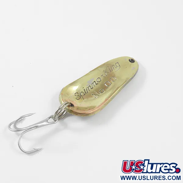 Weller Spinno-King 00 Cucharilla, Níquel / Oro, 7g, Vintage, #3012