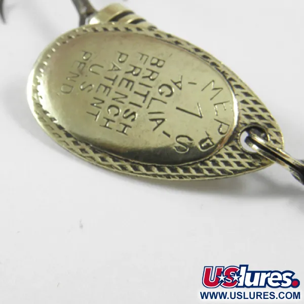 Mepps Aglia 1 Cucharilla Giratoria, Latón, 3.5g, Diseño Clásico, #3028