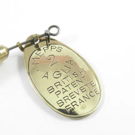 Mepps Aglia 2 Cucharilla, Latón, 4,5g, Diseño Vintage, #3029