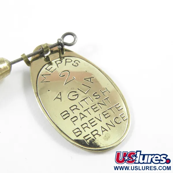 Mepps Aglia 2 Cucharilla, Latón, 4,5g, Diseño Vintage, #3029