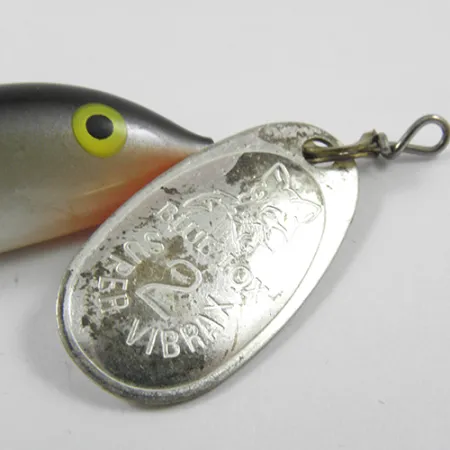 Blue Fox Vibrax Minnow Spin 2 Cucharilla, Plata, 7g, Minnow, #3031