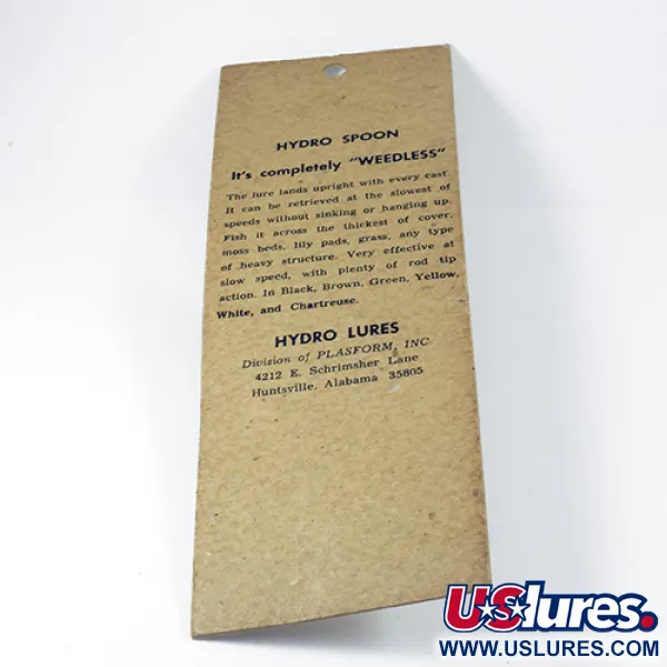 Hydro Lures Weedless Hydro Spoon, 11g, Escama Verde, Cuchara #14443