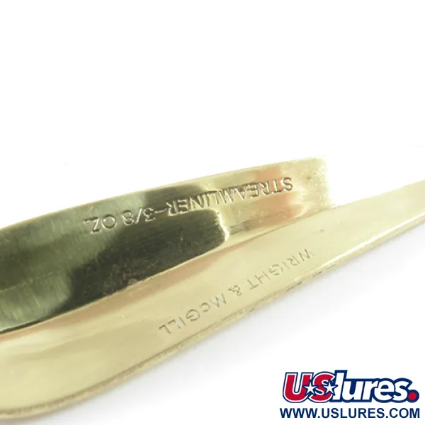 Wright & McGill Streamliner Cucharilla, Oro, 11g, Chapado Oro, #3056