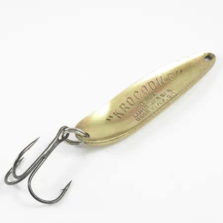 Luhr Jensen Krocodile Die #4 Cucharilla, Latón, 21g, Vintage, #3072
