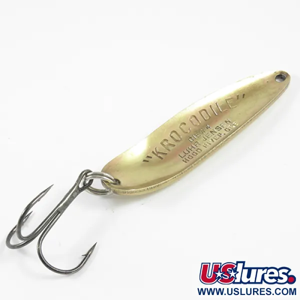 Luhr Jensen Krocodile Die #4 Cucharilla, Latón, 21g, Vintage, #3072