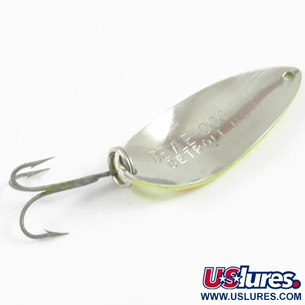 Dardevle Devle Dog 7700 Cucharilla, Amarillo/Rojo/Níquel, 14g, #3095