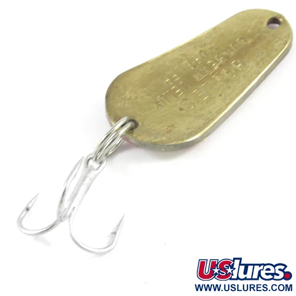 Boyle's Sunbeam Delux Wobbler Cucharilla, Rojo/Blanco/Latón, 9.5g, #3122