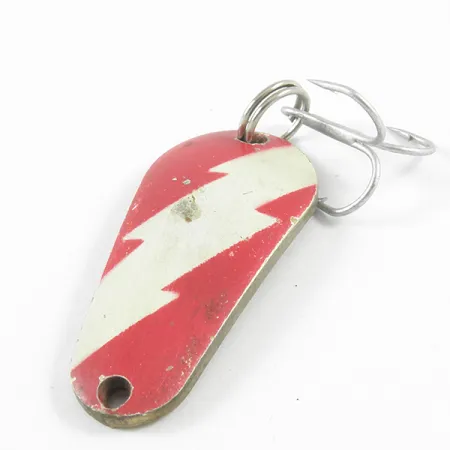 Boyle's Sunbeam Delux Wobbler Cucharilla, Rojo/Blanco/Latón, 9.5g, #3122