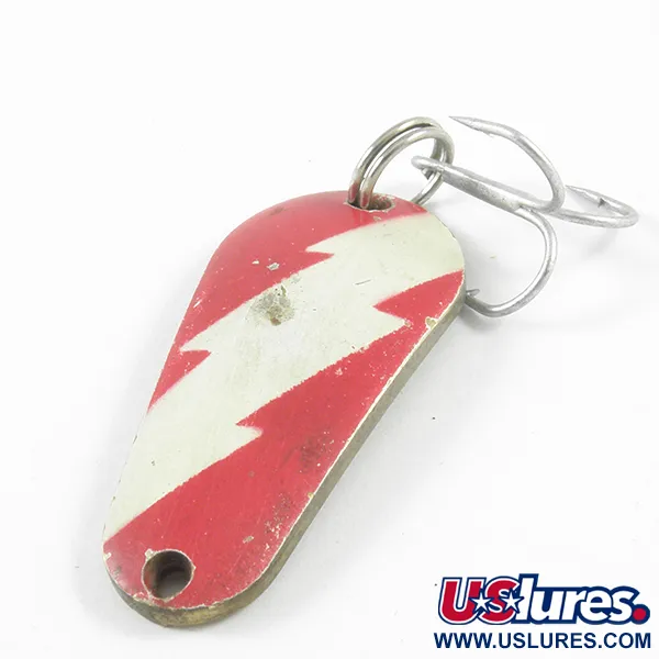 Boyle's Sunbeam Delux Wobbler Cucharilla, Rojo/Blanco/Latón, 9.5g, #3122