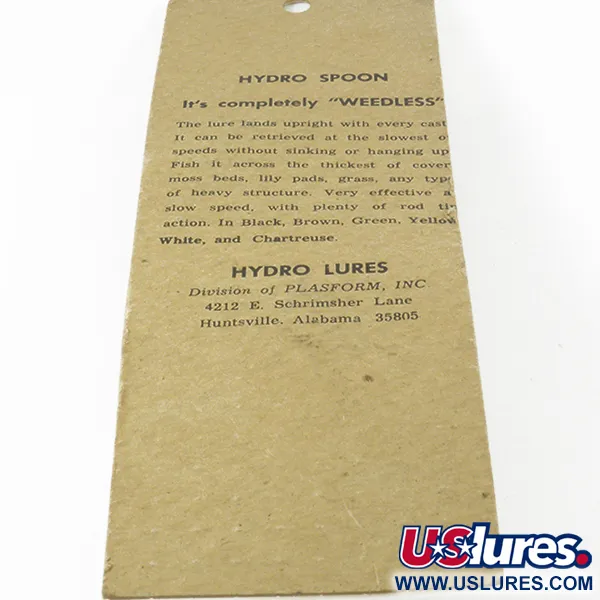 Hydro Lures Weedless Hydro Spoon, Amarillo, 14g, Anti-algas, #9312