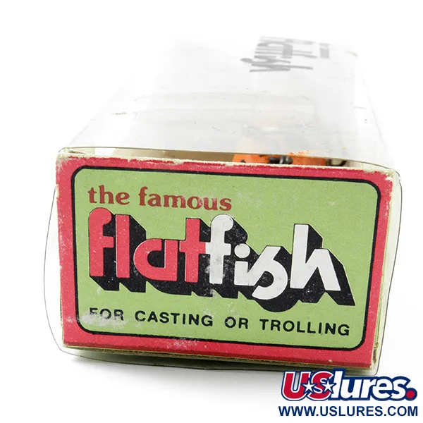 Helin Tackle FlatFish X5 Señuelo, Rojo / Negro, 5,5g, Vintage, #3148