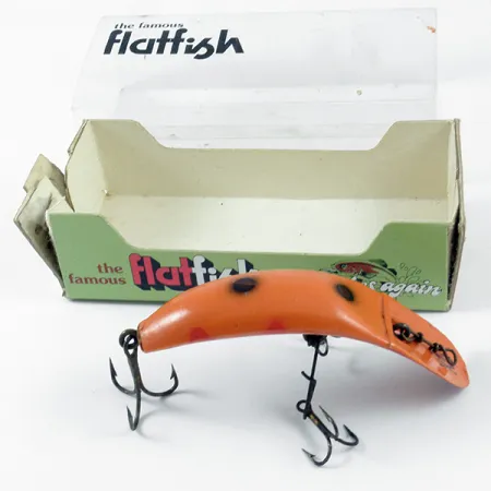 Helin Tackle FlatFish X5 Señuelo, Rojo / Negro, 5,5g, Vintage, #3148
