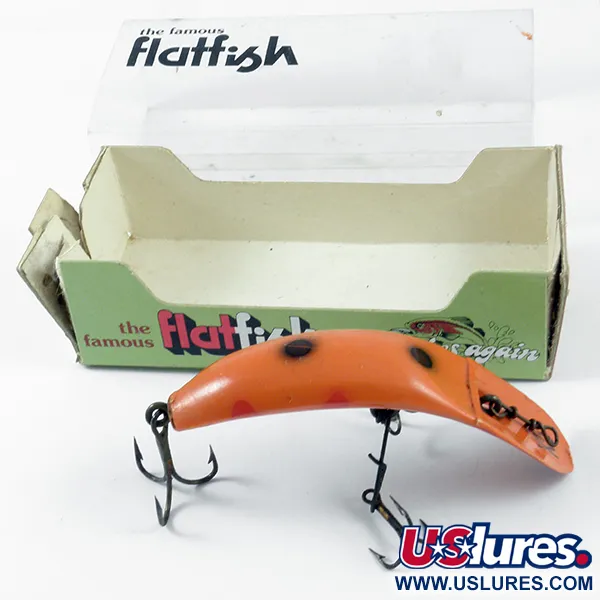 Helin Tackle FlatFish X5 Señuelo, Rojo / Negro, 5,5g, Vintage, #3148