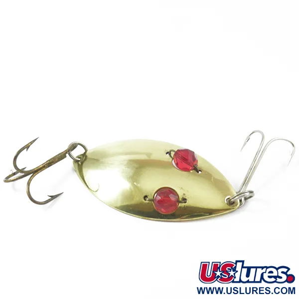 Hofschneider Red Eye Wiggler Cucharilla, Latón/Rojo, 25g, Ojos, #3158