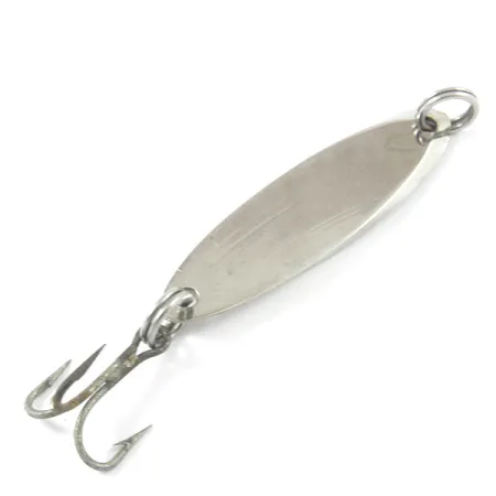 Old Pal Woodstream Auto-cast Cucharilla, Níquel / Azul, 4g, Vintage, #3186