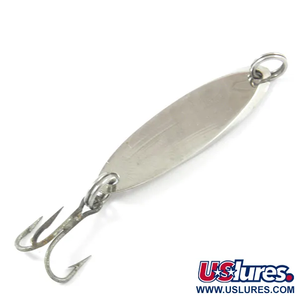 Old Pal Woodstream Auto-cast Cucharilla, Níquel / Azul, 4g, Vintage, #3186