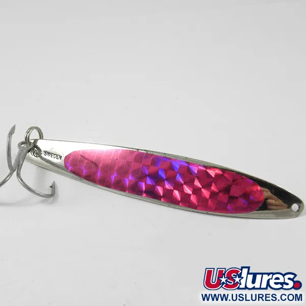 Bay de Noc Swedish Pimple Cucharilla, Níquel/Púrpura, 28g, #3202