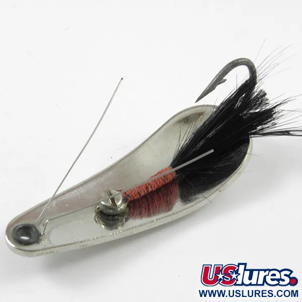 Vintage Weezel Rex Weedless Spoon, Níquel, 12,5g, Anti-hierba, #3207