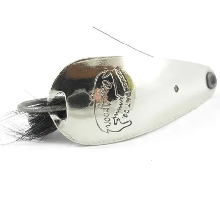 Vintage Weezel Rex Weedless Spoon, Níquel, 12,5g, Anti-hierba, #3207