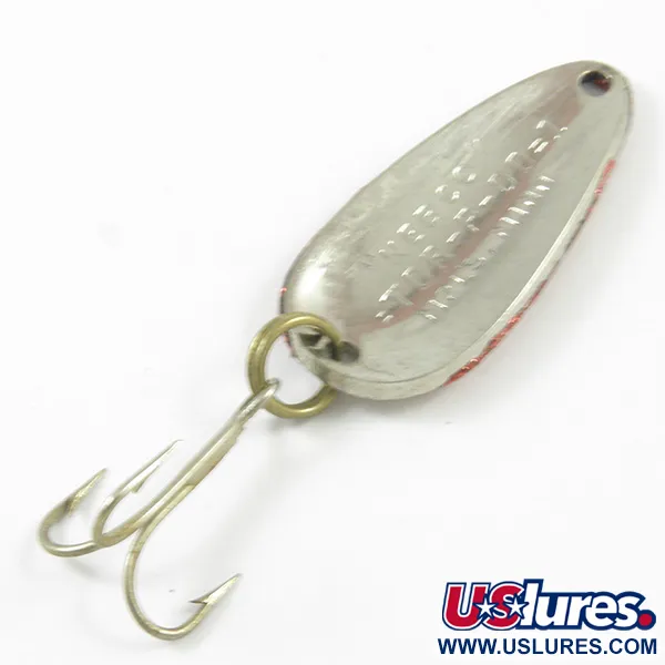 Nebco Tor-P-Do Cucharilla, Plata martillada/roja, 7g, #3208