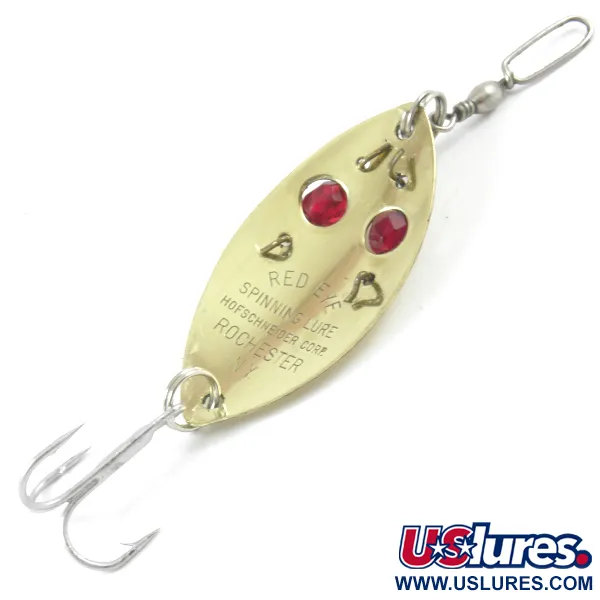 Hofschneider Red Eye junior Cucharilla, Gold / Red Eyes, 11g, #3216