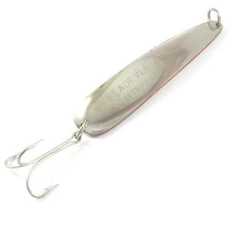Eppinger Dardevle Seadevle Cucharilla, Rojo/Blanco/Níquel, 74g, #3222