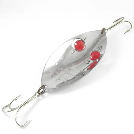 Hofschneider Red Eye Muskie Cucharilla, Níquel, 70g, Ojos rojos, #3234