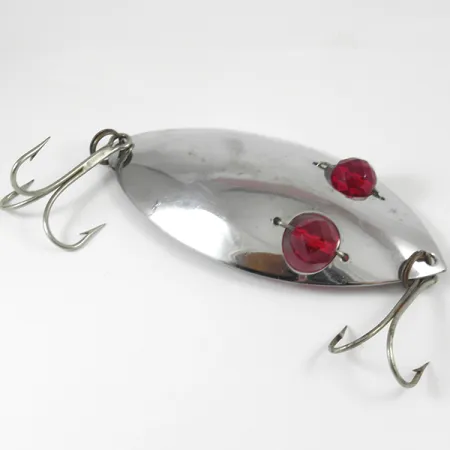 Hofschneider Red Eye Muskie Cucharilla, Níquel, 70g, Ojos rojos, #3234