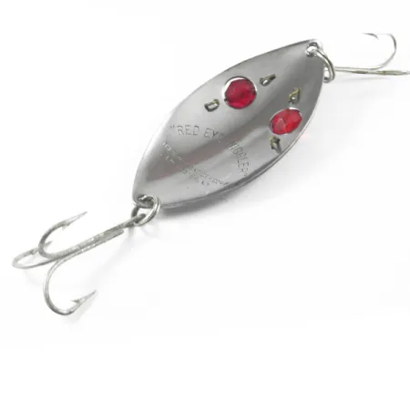 Hofschneider Red Eye Wiggler Cucharilla, Acero/Rojo, 25g, Vidrio, #3249