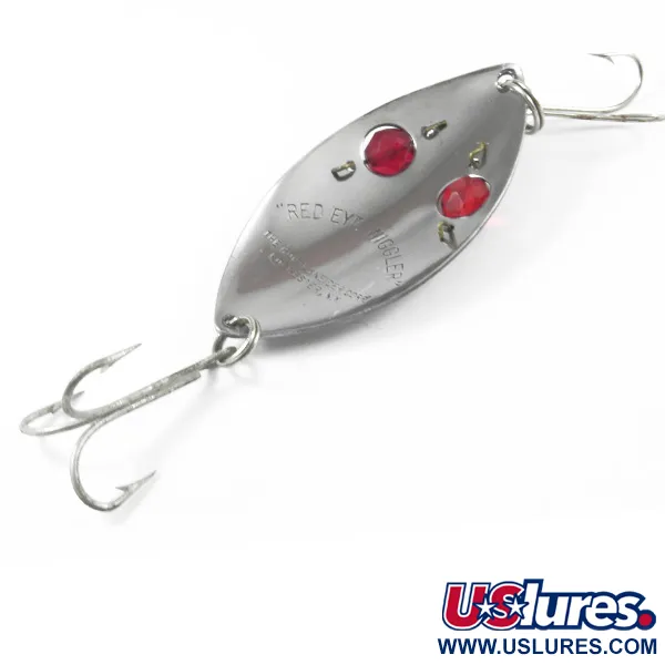 Hofschneider Red Eye Wiggler Cucharilla, Acero/Rojo, 25g, Vidrio, #3249