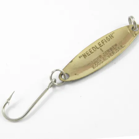Luhr Jensen Needlefish 1 Cucharilla, Verde/Amarillo/Latón, 2g, #3276