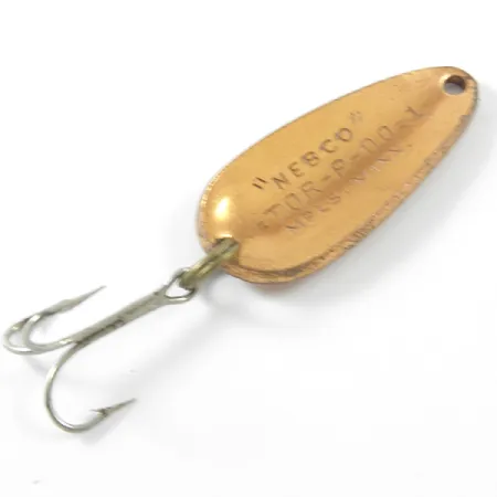 Nebco Tor-P-Do 1 Cucharilla, Cobre Martilleado, 7g, Vintage USA, #3296