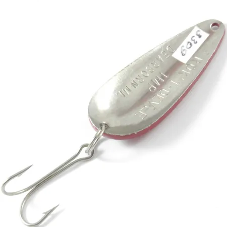 Dardevle Rok't Imp Cucharilla, Rojo/Blanco/Níquel, 21g, Vintage, #3309