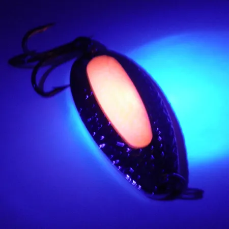 Blue Fox Pixee UV Cucharilla, Níquel Martilleado/Naranja, 24g, #3331