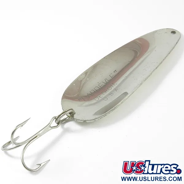 Cucharilla Eppinger Dardevle, Ivory/Nickel, 28g, Sello Detroit, #3344