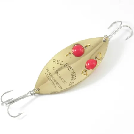 Hofschneider Red Eye Wiggler 3359 Cucharilla, Oro/Ojos rojos, 25g, #3359