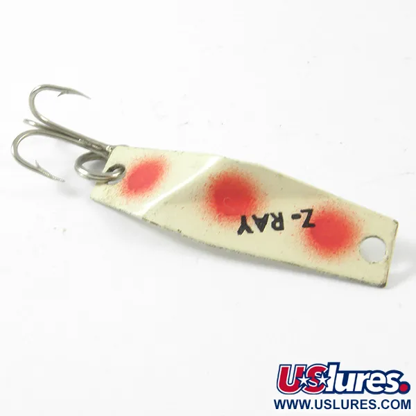 Z-RAY Lures Z-Ray Cucharilla, Blanco / Rojo, 1,5g, Vintage, #3364